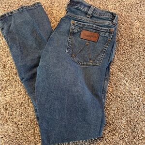 Wrangler Men's Slim Straight Blue Jeans